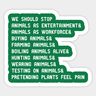 animal rights Sticker